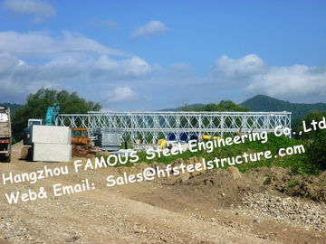 Chiny Łatwa instalacja Steel Bailey Bridge Pojedynczy Lane HD200 Moduł ocynkowany Modułowy ocynkowany most dostawca