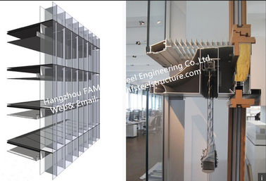 Chiny Podwójna Szklana ściana Wentylowana Elewacja Elewacji Budynek Biurowy Szklana ściana Kurtyna System Budowy ściennej dostawca