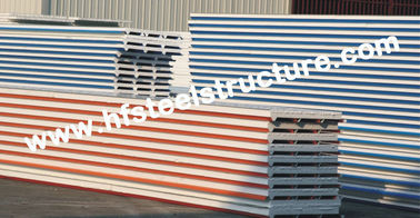 Chiny Płyty dachowe z blachy stalowej EPS / PU z panelem z kolorowym stalowym panelem dostawca