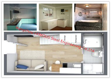 Chiny Luksusowa dekoracja Prefabrykowany modułowy budynek mieszkalny z łazienką / kuchnią / umywalką / sypialnią dostawca