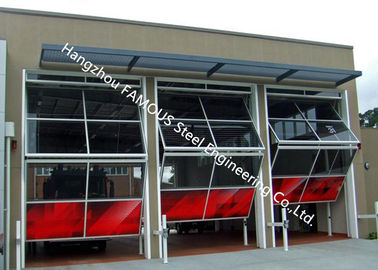 Chiny Aluminiowa rama szklana Przemysłowe drzwi Garege Pionowe wschodzące drzwi składane z pilotem dostawca