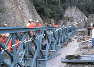 Chiny 200 Typ Trwale ocynkowana obróbka powierzchni Stalowy most Bailey Double Rows Bridge dostawca