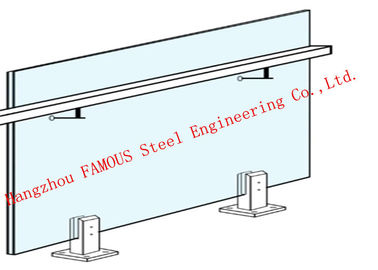 Chiny Dekoracja wnętrz Metalowa aluminiowa szklana balustrada Dno kanału U do wnętrz i na zewnątrz dostawca
