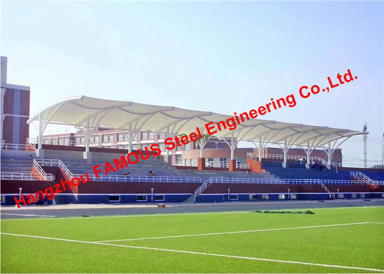 Chiny Konstrukcja stadionów sportowych z membraną PVDF o wysokiej wytrzymałości na rozciąganie dostawca
