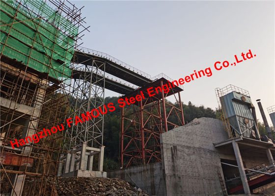 Chiny Projekt kopalni Przenośnik taśmowy przenośnik taśmowy Gallary Produkcja Przemysłowe konstrukcje stalowe dostawca