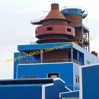 Chiny Powder Plant Wielokondygnacyjne stalowe konstrukcje kolumnowe z panelami izolowanymi dostawca