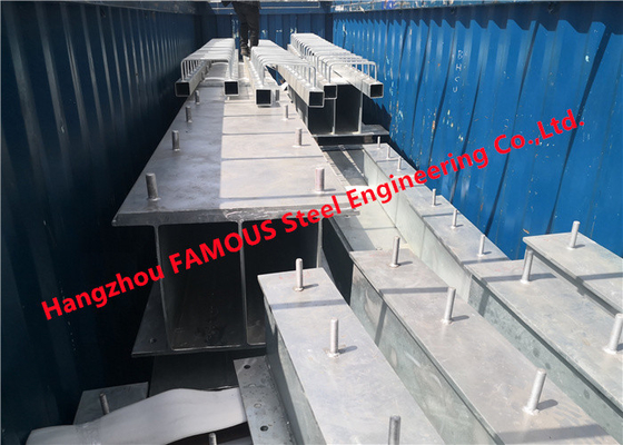 Chiny 560 ton ocynkowanych elementów konstrukcji stalowych do eksportu mostu dostawca