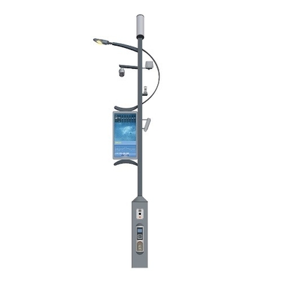 Chiny P4 P5 P6 P8 Wodoodporna reklama Smart Pole Street Light Pole Led Displays z bezprzewodowym sterowaniem dostawca