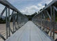 200 Typ Trwale ocynkowana obróbka powierzchni Stalowy most Bailey Double Rows Bridge dostawca