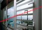 Aluminiowe okna żaluzjowe z żaluzjami z siatką ekranową Hurricane dostawca