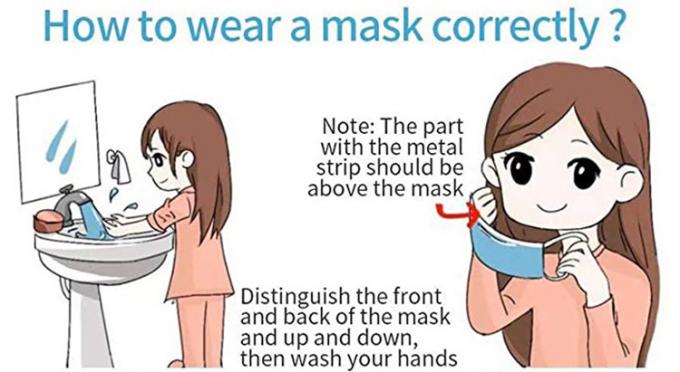 Jednorazowa maska ​​na twarz z włókniny 2