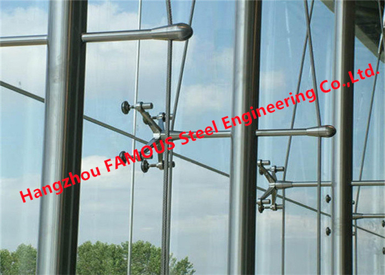 Chiny Aluminiowa konstrukcja stalowa Szklana ściana kurtynowa Punkt Naprawiono przeszklone budynki pająków dostawca