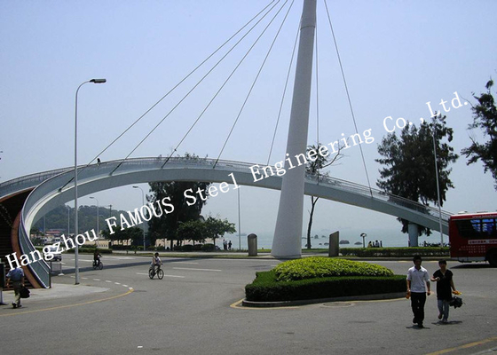 Chiny Tymczasowa konstrukcja kolejowa mostu stalowego kabla podtrzymującego dostawca