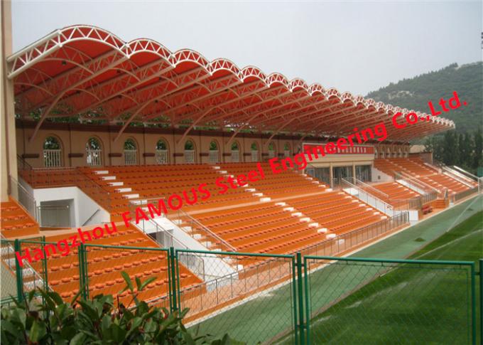 Membrana stadionowa pokryta ETFE PTFE Stal konstrukcyjna Tkanina dachowa Zadaszenie kratownicy Ameryka Europa Standard 0