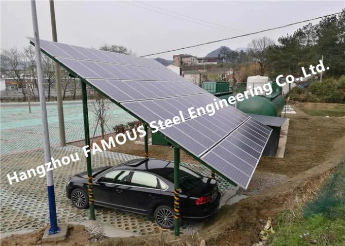 Struktura produkująca energię Anodowany panel fotowoltaiczny Aluminiowe wiaty fotowoltaiczne 0